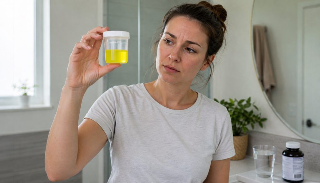 Mes urines sont fluorescentes : causes, implications et remèdes